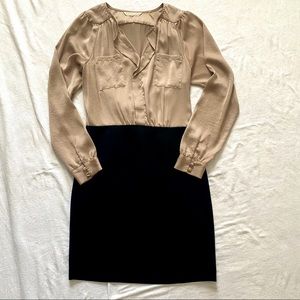 Rebecca Taylor long sleeve shirt dress size 6